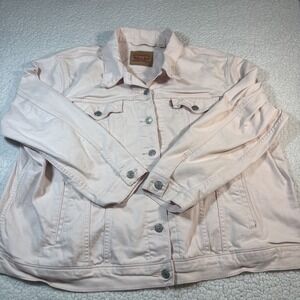 Levi Strauss & Co. Women's Pink Jean Jacket 3X XXL Rare Trendy  Plus Size